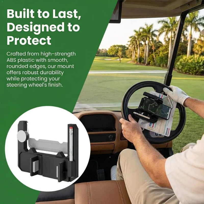 Mobile Tech Accessories - Golf Arabası Direksiyon Simidi Telefon Tutucu,