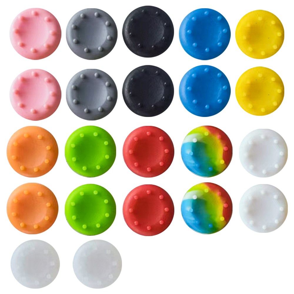Tech Accessories Case - 10 adet kaymaz silikon oyun joystick